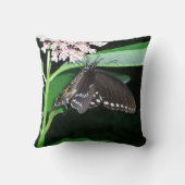 ナイトバタフライブラックアゲハチョウアットシェナンドア クッション (裏面)