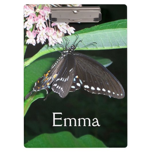 ナイトバタフライブラックアゲハチョウアットシェナンドア クリップボード (正面)