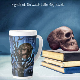 ナイトバーズオンウォッチラテマグ カフェラテマグ