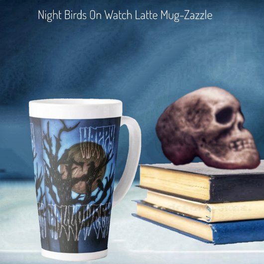 ナイトバーズオンウォッチラテマグ カフェラテマグ