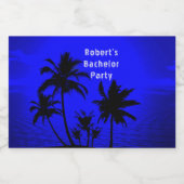 ナイトパームズバチュラーパーティ リキュールボトルラベル (シングルラベル)