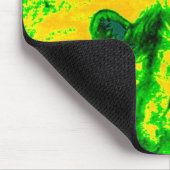 ナイトビジョンライオンアート蛍光プリント マウスパッド (コーナー)