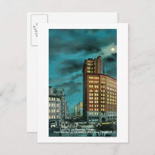 ナイトビューアップカーニーセントアットクロニクルビル ポストカード (正面/裏面)