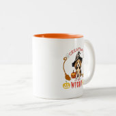 ナイトビーグルの動物 ツートーンマグカップ (正面右)