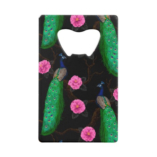 ナイトピーコック庭園 クレジットカード栓抜き (正面)