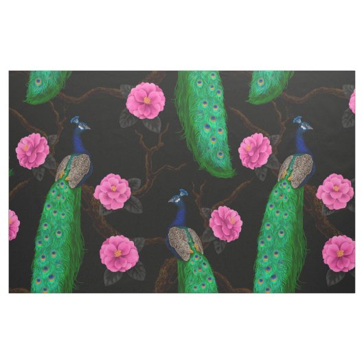 ナイトピーコック庭園 ファブリック (ファットクウォーター)