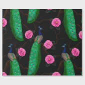 ナイトピーコック庭園 ラッピングペーパー (フラット)