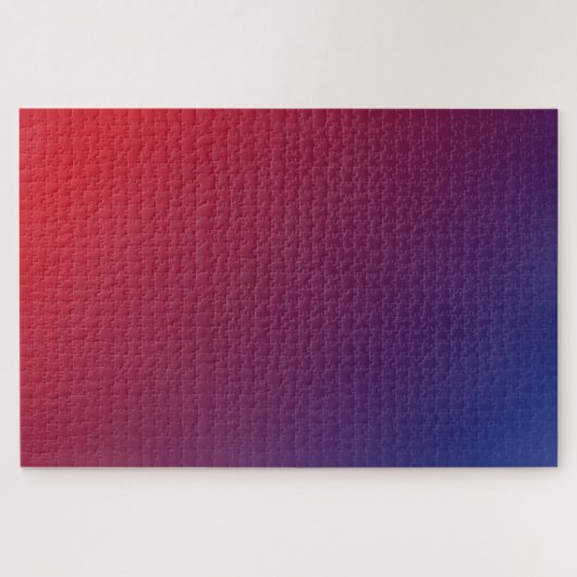 ナイトファイア明るい赤から濃い青のグラデーション ジグソーパズル (横)