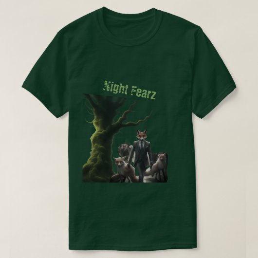 ナイトフィアーズ・キツネビジネスの怖さ Tシャツ (デザイン正面)
