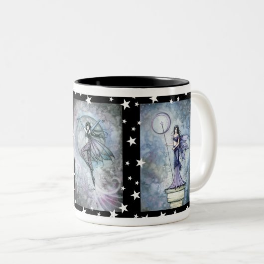 ナイトフェアリートリオコーヒーマグbyモリー・ハリソン ツートーンマグカップ (正面右)