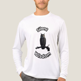 **ナイトフォレストオウル - 写実的な夜行性フクロウのイラスト** トライブレンドTシャツ