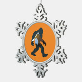 ナイトフォレストビッグフット スノーフレークピューターオーナメント (右)