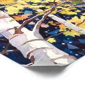 ナイトフォレストランドスケープホームデコールポスター ポスター (角)