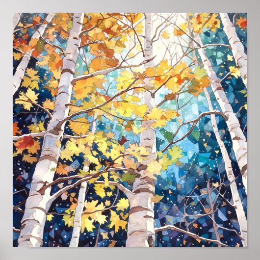 ナイトフォレストランドスケープホームデコールポスター ポスター (正面)