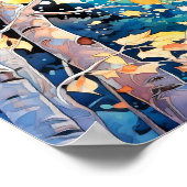 ナイトフォレストランドスケープホームデコールポスター ポスター (角)