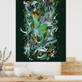 ナイトフォレ絵を描スト ポスター (キッチン)