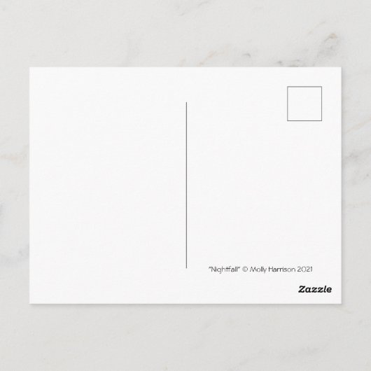 ナイトフォールファンタジーフェアリーアートバイモリーハリソン ポストカード (裏面)