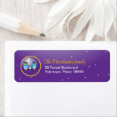 ナイトフクロウファミリー差出人住所 ラベル (インサイチュ)