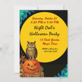 ナイトフクロウフルムーンハローウィンパーティ 招待状 (裏面)