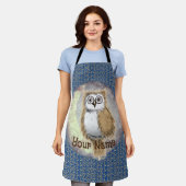 ナイトフクロウ エプロン (着用した状態)