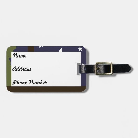 「ナイトフクロウ」 ラゲッジタグ (正面横)