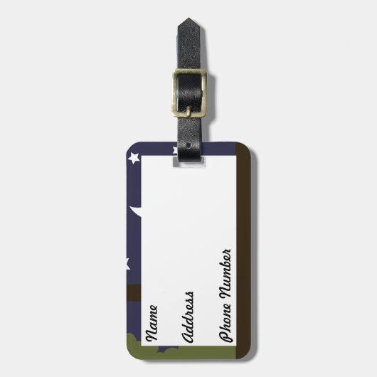 「ナイトフクロウ」 ラゲッジタグ (正面縦)