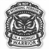 ナイトフクロウ – midnight warrior シール (正面)
