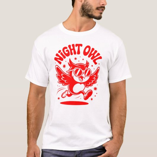 ナイトフクロウ Tシャツ (正面)