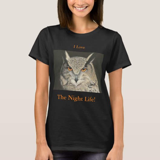 ナイトフクロウ Tシャツ (正面)