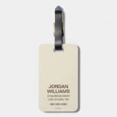 ナイトフクロコーヒー ラゲッジタグ (裏面縦)