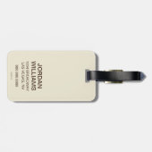 ナイトフクロコーヒー ラゲッジタグ (裏面横)