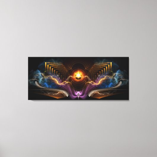 ナイトフラクタルアートの宝キャンバスプリントプリント キャンバスプリント (正面)