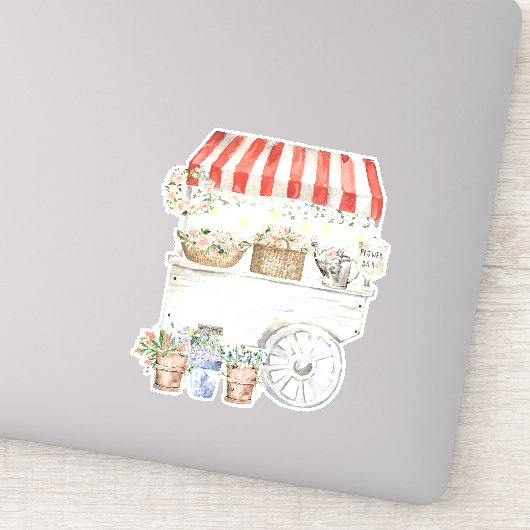 ナイトフラワーマーケットウォーターカラーコテージコアアート シール (詳細)