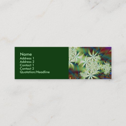 ナイトフラワー2 スキニー名刺 (正面)