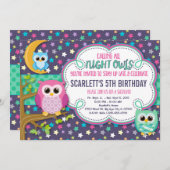 ナイトフールズスリーポバーバースデーパーティーの招待 招待状 (正面/裏面)