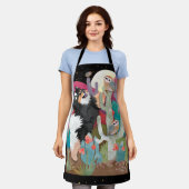 ナイトフールズフィンランドラプンドグルーミングエプロン エプロン (着用した状態)