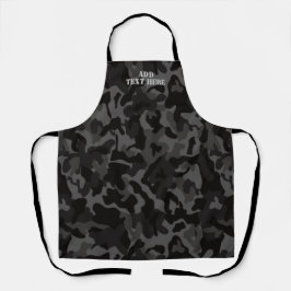ナイトブモダンラックカモフラージュ迷彩柄パターン エプロン
