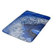 ナイトブルーインディゴアゲートミネラルクォーツジェムストーン バスマット (アングル)