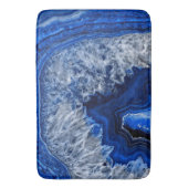 ナイトブルーインディゴアゲートミネラルクォーツジェムストーン バスマット (正面縦)