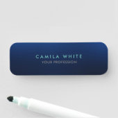 ナイトブルーエレガントプロフェッショナルクラスビジネス 名札 (インサイチュ)