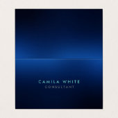 ナイトブルーエレガントプロフェッショナル 名刺 (外部フラット)