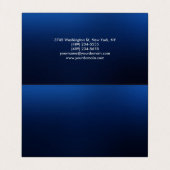 ナイトブルーエレガントプロフェッショナル 名刺 (内部フラット)