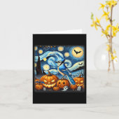 ナイトブルージェイハロウィーン カード (黄色い花)