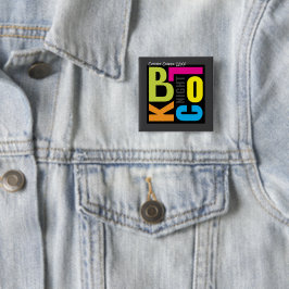 ナイトブロックパーティ レトロタイプ アウトドアイベント 缶バッジ