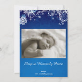 ナイトブ静かルースノーフォトクリスマスカード シーズンカード (裏面)