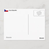 ナイトプラハ城はがき ポストカード (裏面)