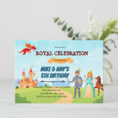 ナイトプリンセス誕生日兄弟姉妹 招待状 (スタンド正面)