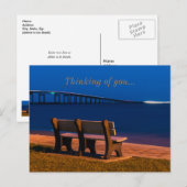 ナイトベンチ考える招待状 ポストカード (正面/裏面)