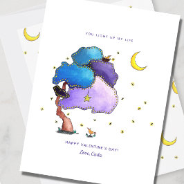 ナイトホタルかわいいバレンタインホリデーカード シーズンカード