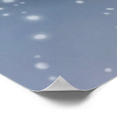 ナイトホリ静かーナイト魔法冬イラストレーション ポスター (角)